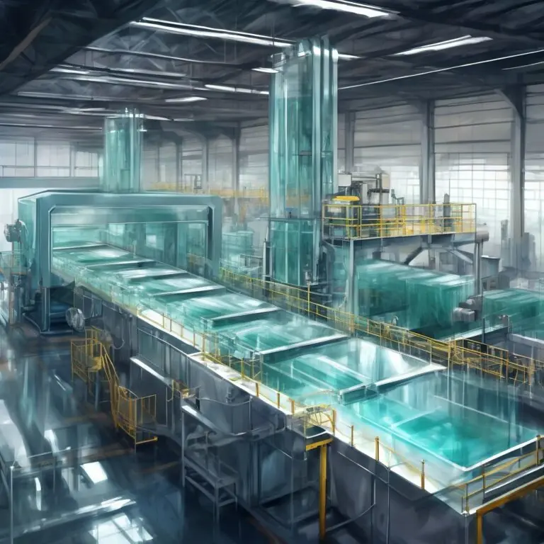 Como reorganizar o fluxo do layout em uma empresa de processamento e tempera de vidro?
